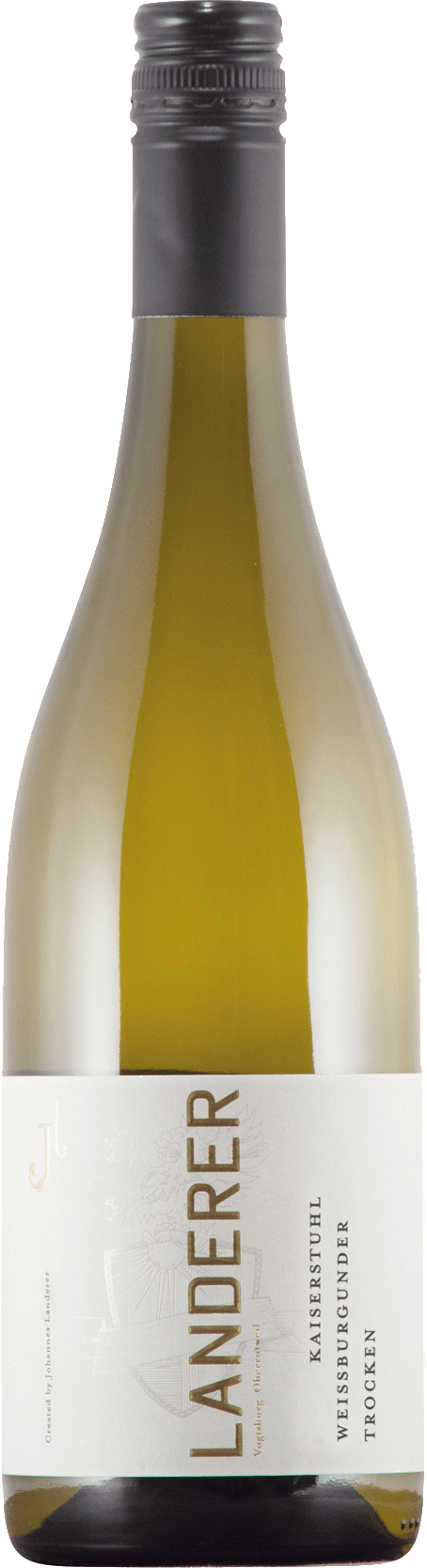 Landerer Kaiserstühler Weißburgunder Qualitätswein Trocken 2023  0.75 L Flasche