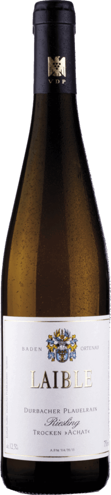 Andreas Laible Durbacher Plauelrain Riesling Qualitätswein Trocken Achat 2024  0.75 L Flasche