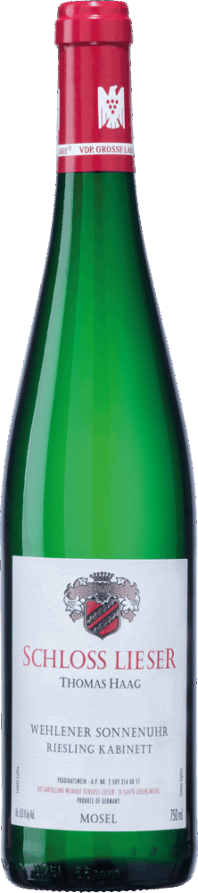 Schloss Lieser Wehlener Sonnenuhr Riesling Kabinett 2025  0.75 L Flasche