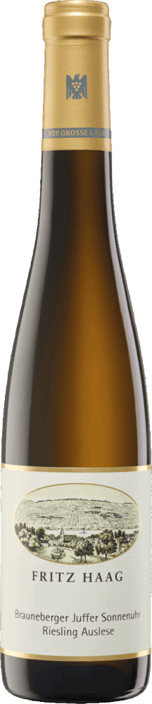 Fritz Haag Brauneberger Juffer-Sonnenuhr Riesling Auslese Goldkapsel 2022  0.375 L Halbflasche