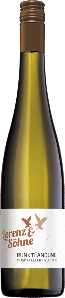 Lorenz & Söhne Muskateller Qualitätswein Fruchtig Punktlandung 2025  0.75 L Flasche