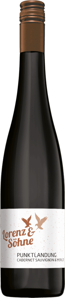 Lorenz & Söhne Cabernet Sauvignon  Merlot Qualitätswein Trocken Punktlandung 2022  0.75 L Flasche