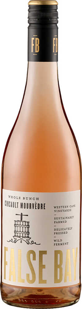 False Bay Whole Bunch Cinsault-Mourvèdre Rosé Coastal Region 2025  0.75 L Flasche
