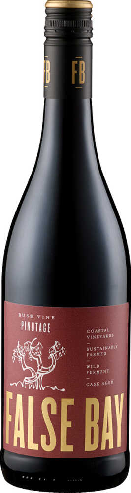 False Bay Bush Vine Pinotage 2023  0.75 L Flasche