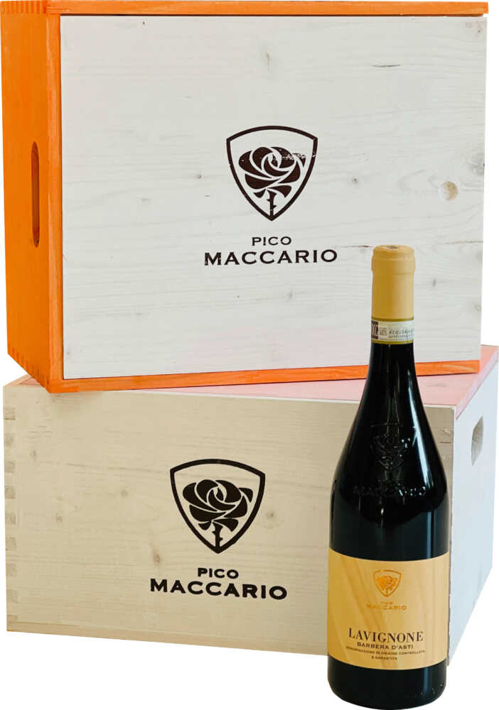 Pico Maccario 6Er Hk Lavignone In Umkarton Barbera DAsti Docg 2021  4.5 L Réhoboam