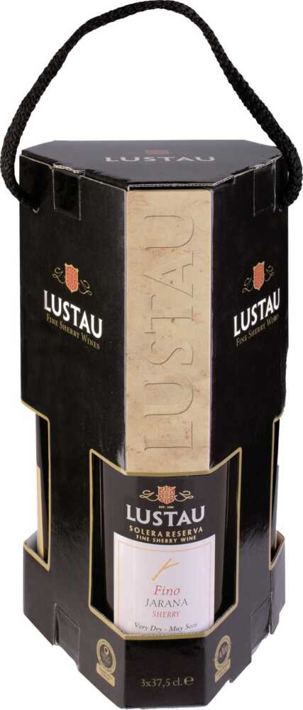 Emilio Lustau Sherry Trio Deluxe –  Je 1X0,375L: Sherry Jarana 15%Vol, Sherry Moscatel NV  1.125 L Flasche