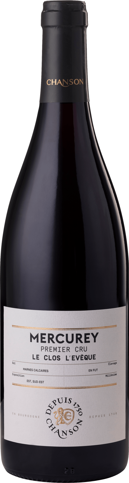 Domaine Chanson Mercurey Premier Cru Le Clos L'Evèque 2022  0.75 L Flasche