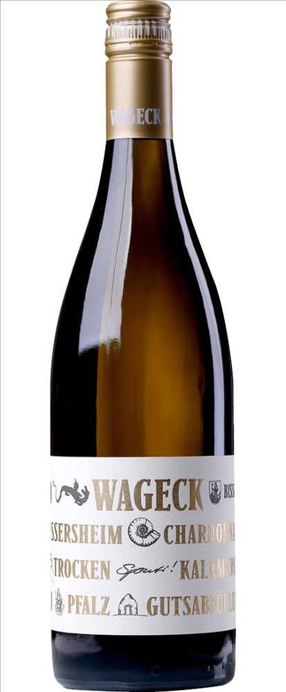 Weingut Wageck Pfaffmann GbR Bissersheim Chardonnay Kalkmergel Trocken 2022  0.75 L Flasche