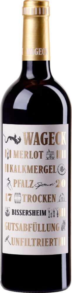 Weingut Wageck Pfaffmann GbR Bissersheim Merlot Kalkmergel Trocken 2020  0.75 L Flasche