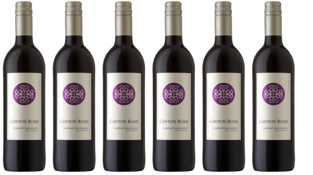 Canyon Road Winery 6-er Vorteils-Weinpaket – Cabernet Sauvignon – Canyon Road Winery aus USA – Region Kalifornien / California 6 Flaschen á 0,75L