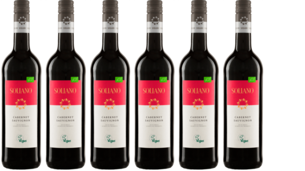 6-er Vorteils-Weinpaket – Cabernet Sauvignon – Soliano aus Frankreich – Region Languedoc-Roussillon
