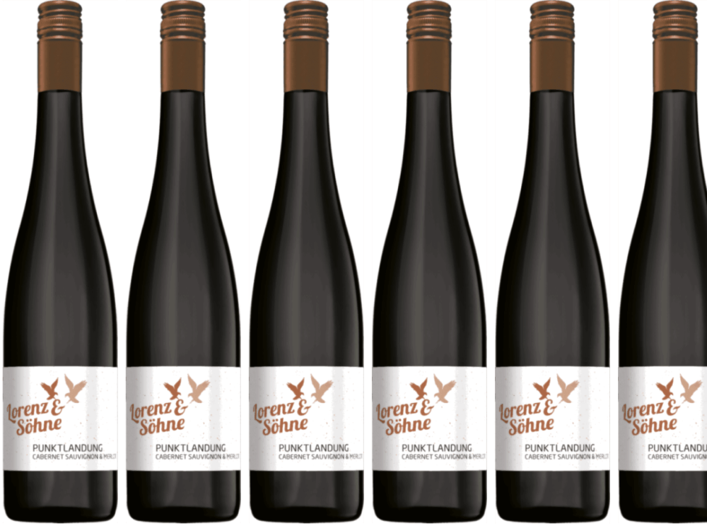 6-er Vorteils-Weinpaket – Cabernet Sauvignon Merlot Qualitätswein Trocken Punktlandung