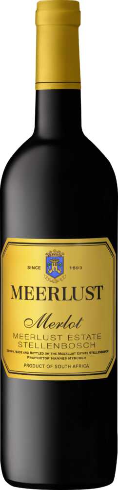 Meerlust Estate Merlot Wo Stellenbosch 2023  0.75 L Flasche