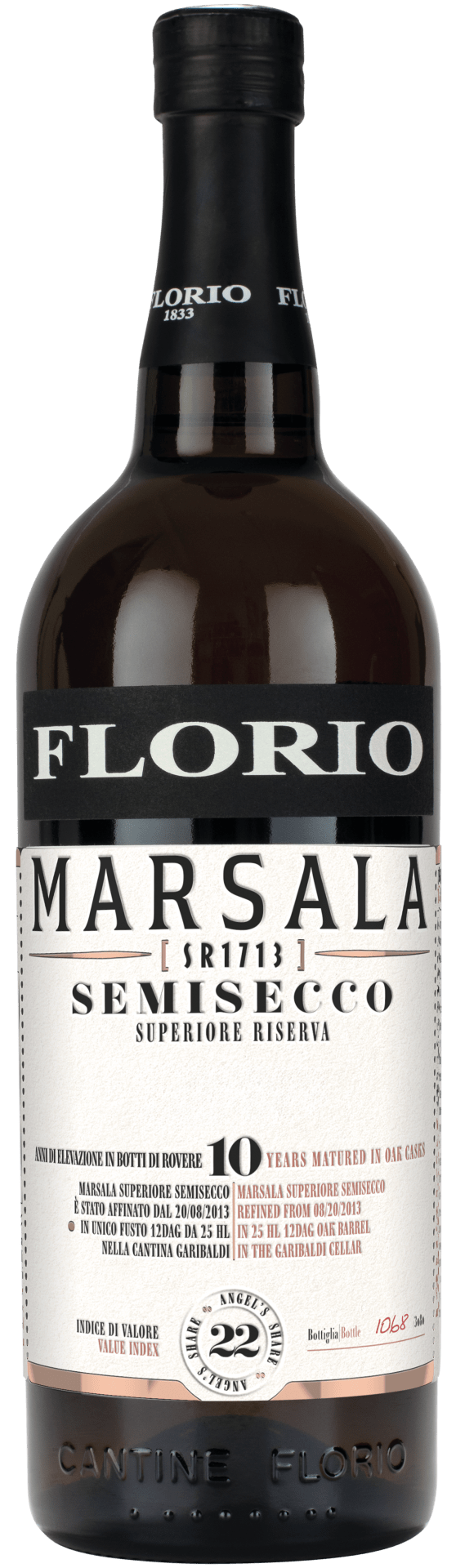Cantine Florio Marsala Classic Superiore Riserva Semisecco NV  0.75 L Flasche
