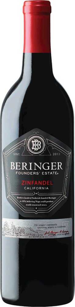 Beringer Zinfandel Founders‘ Estate 2021  0.75 L Flasche