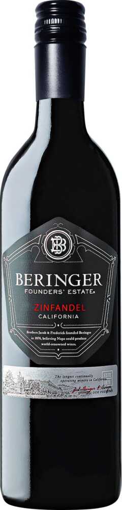 Beringer Zinfandel Founders Estate Wo California 2021  0.75 L Flasche