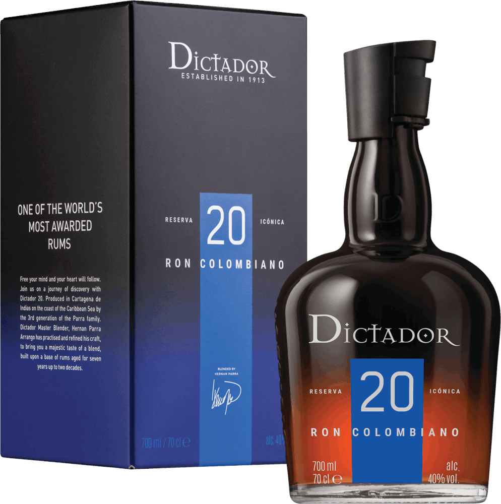 Dictador Rum  Blend 20 NV  0.7 L Flasche
