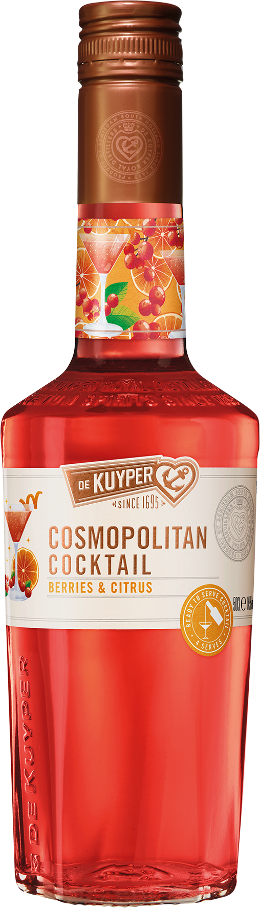 De Kuyper Cosmopolitan Cocktail Ready To Serve NV  0.5 L Flasche