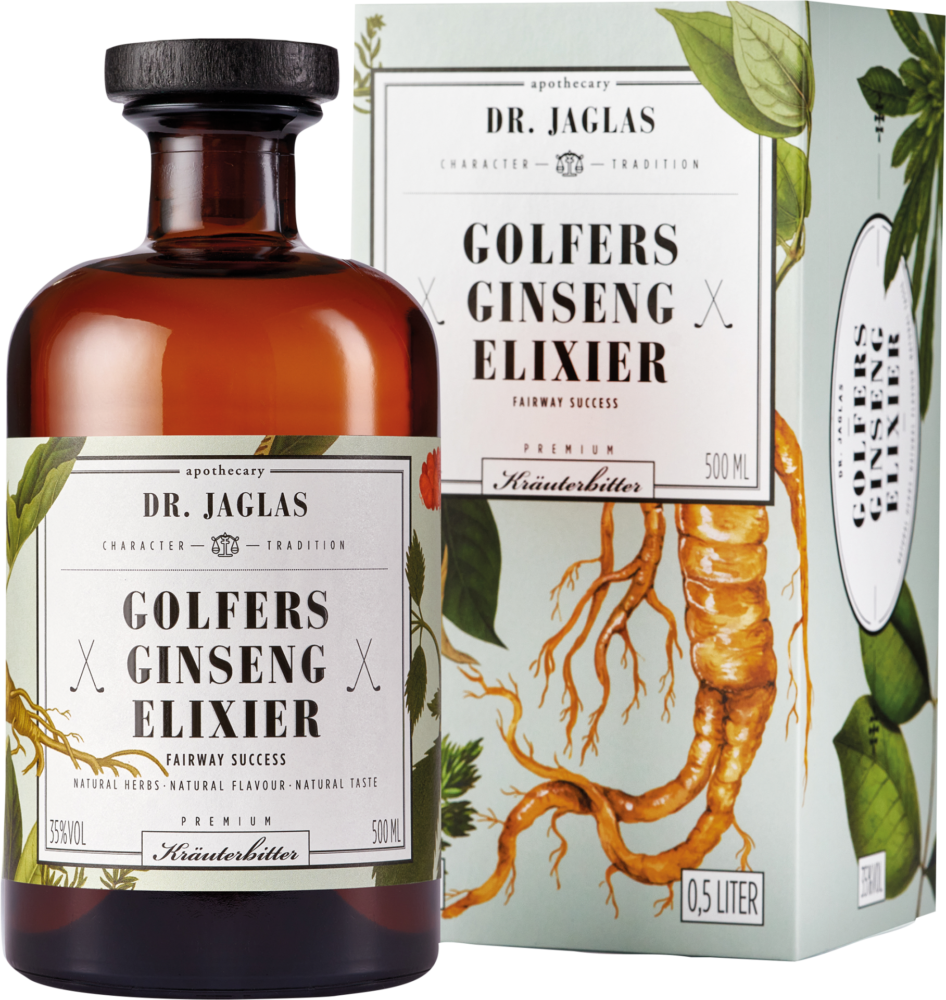 Dr. Jaglas Golfers Gin-Seng NV  0.5 L Flasche