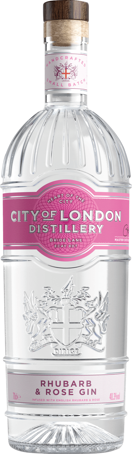 City of London Rhub. Rose Gin NV  0.7 L Flasche