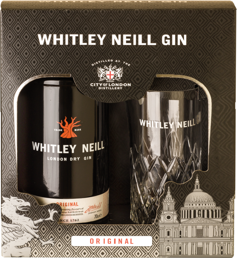 Whitley Neill Original Gin mit Glas NV  0.7 L Flasche