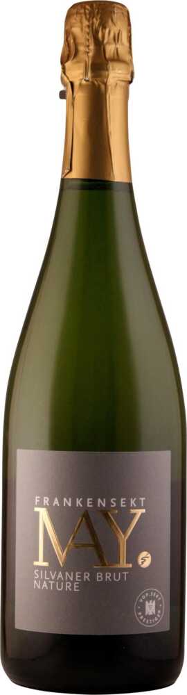 Rudolf May Silvaner Brut Nature Deutscher Sekt 2020  0.75 L Flasche