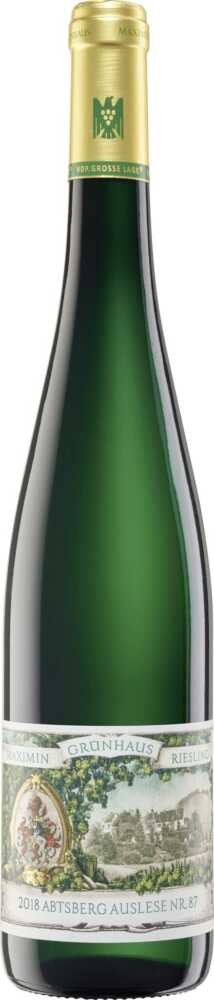 Weingut Maximin Grünhaus Abtsberg Riesling Auslese Nr. 87 Edelsüss Pw Mosel 2018  0.375 L Halbflasche