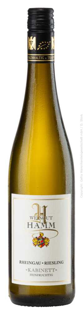 Weingut Hamm VDP Rheingau Riesling Kabinett Feinfruchtig Kabinett 2023  0.75 L Flasche