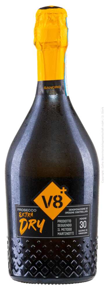 Vineyards v8+ Sandro Prosecco Extra Dry D.O.C. Prosecco NV  0.75 L Flasche