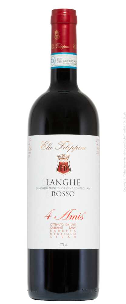 Elio Filippino Langhe Rosso 4 Amis D.O.C. (Langhe 2023  0.75 L Flasche