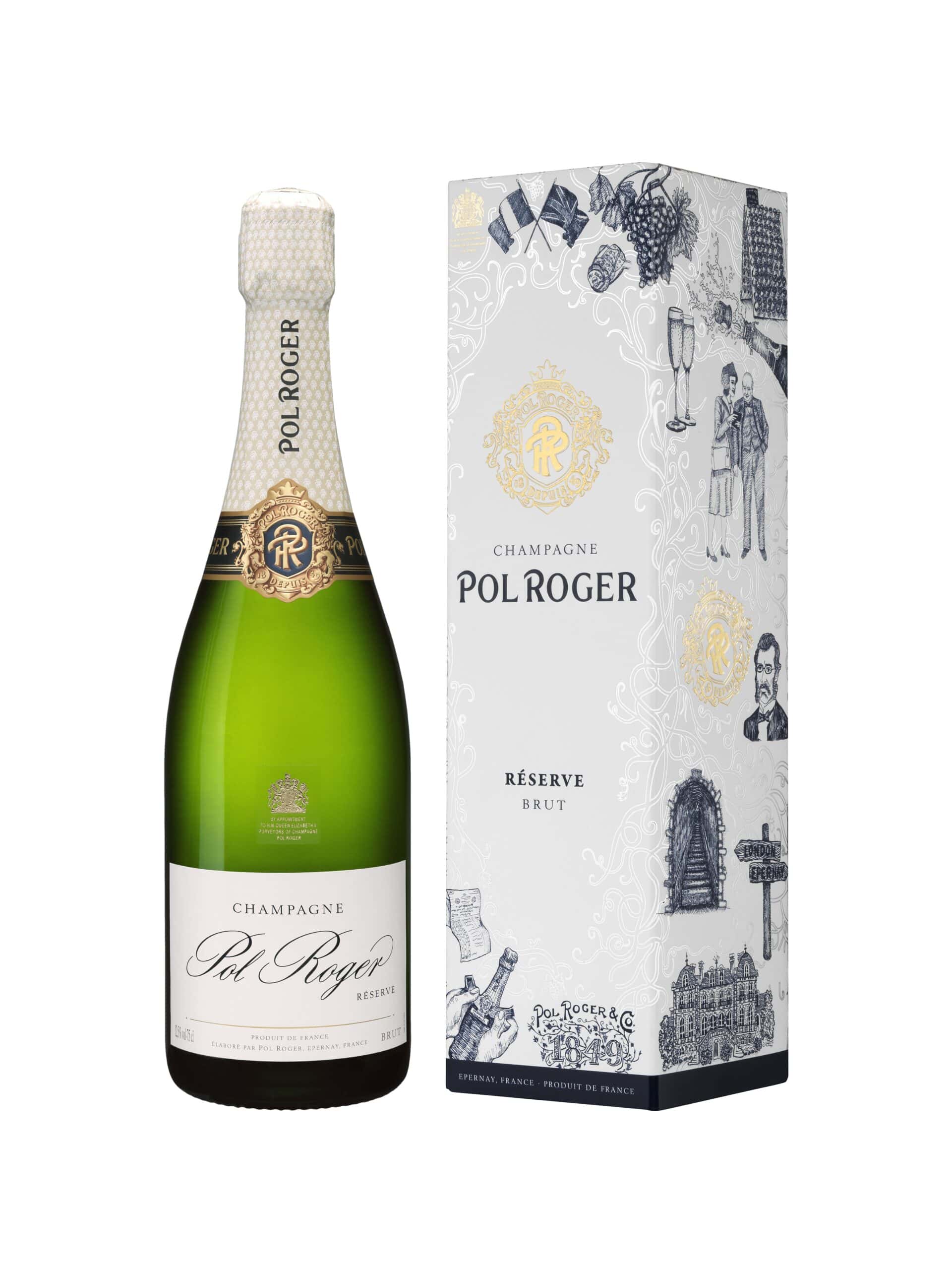 Champagne Pol Roger Brut Réserve Étuis-1849 NV  0.75 L Flasche