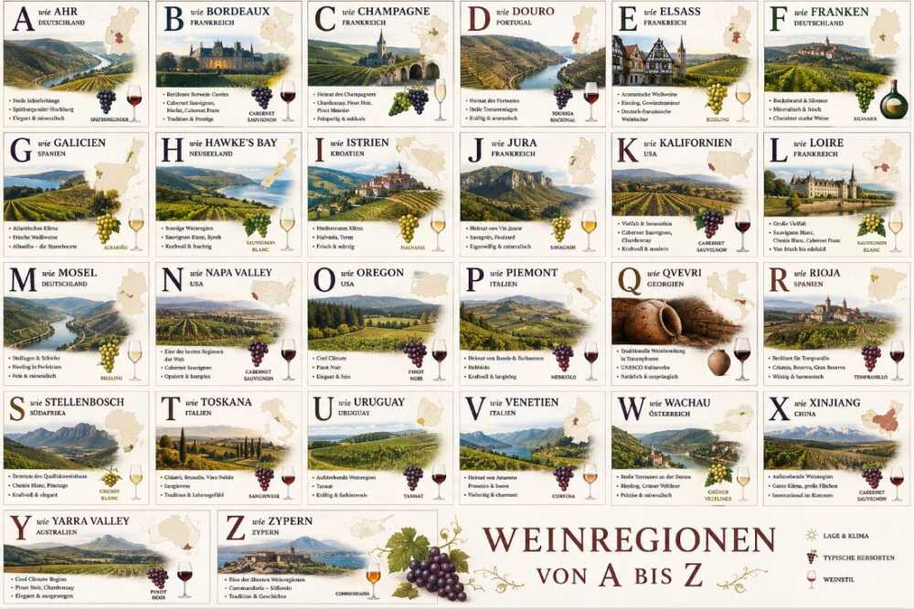 Weinländer &Amp; Regionen – Das Wein-Abc Weinländer &Amp; Regionen – Das Wein-Abc